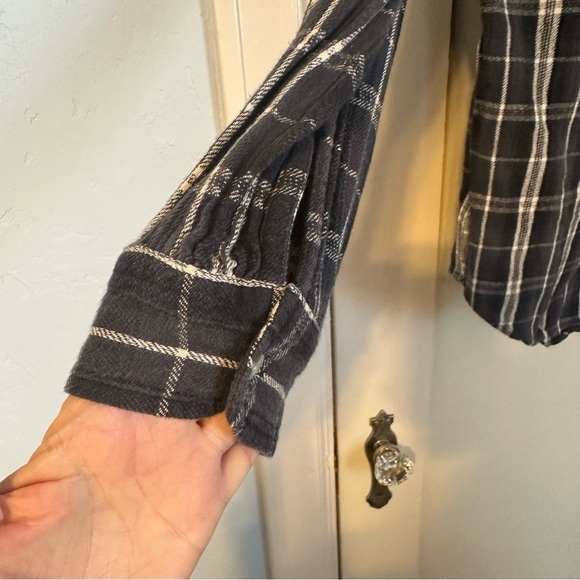 Polo Ralph Lauren Shirt Gray Plaid Flannel Long Sleeve Button Down Size 18/20 - Picture 7 of 12